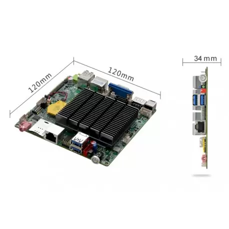 مادربرد 4 هسته ای j4125 سایز 12*12 / یک پورت لن دو پورت کام / ساپورت مستقیم پنل مدل kc5015 - کویر کامپیوتر مادربرد 4 هسته ای j4125 سایز 12*12 / یک پورت لن دو پورت کام / ساپورت مستقیم پنل مدل kc5015 - کویر کامپیوتر